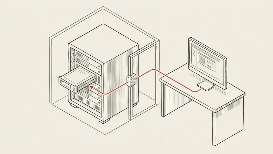 An application outside the perimeter accesses a hosted model through a defined gateway.